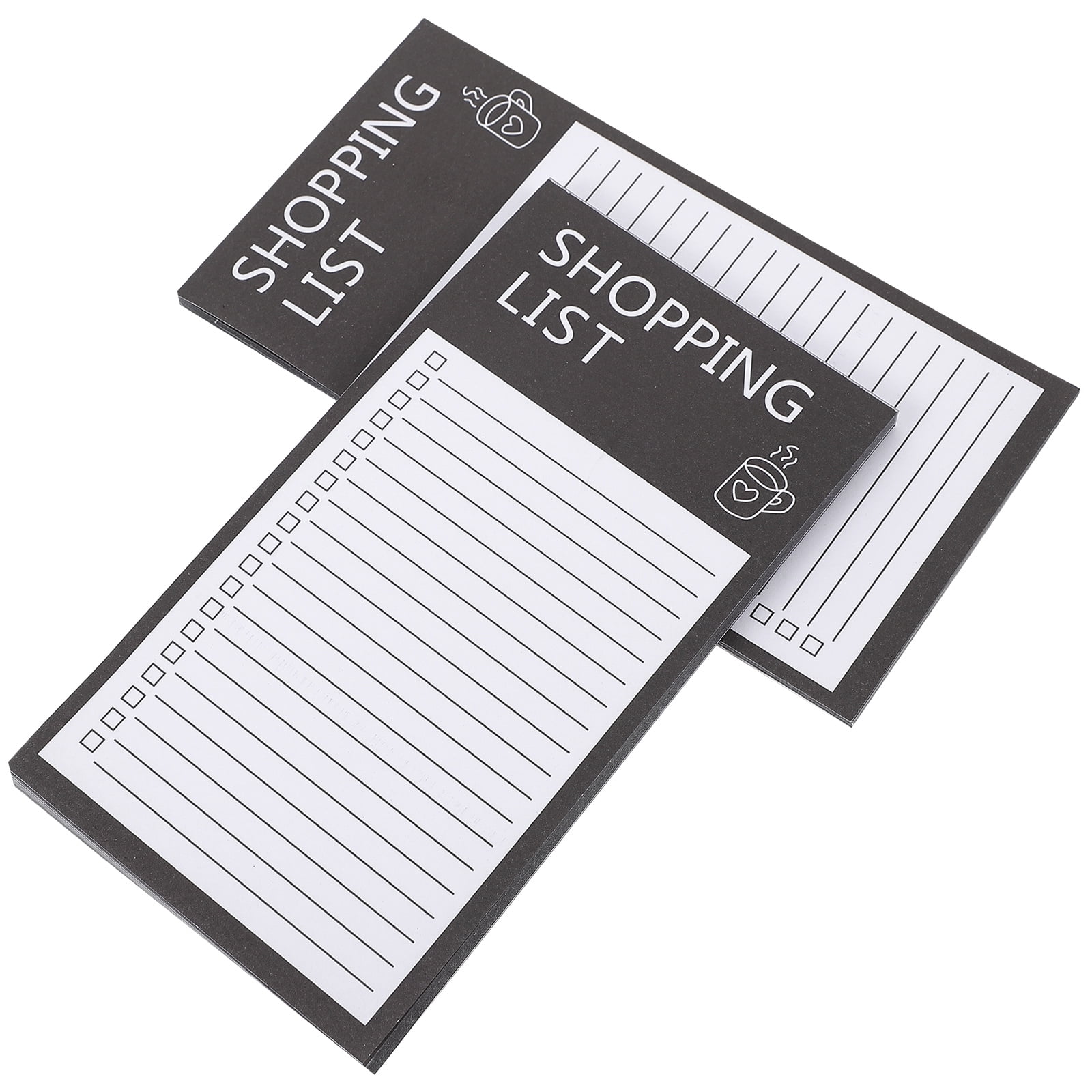 Guichaokj 2 Books Magnetic Note Pad Gel Ink Pen Grocery List Fridge Refrigerator Force Shopping Paper