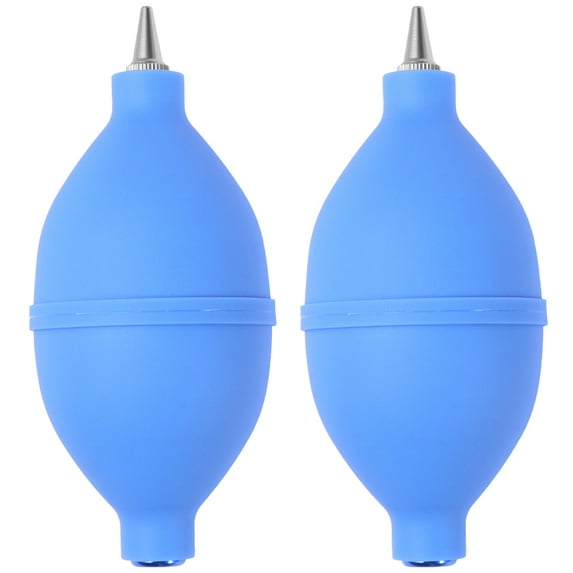 Guichaokj 2PCS Silicone Air Blower Squeeze Bulb Computer Camera Succulent Cleaning Pump Dust Cleaner Laboratory Tool (Blue)