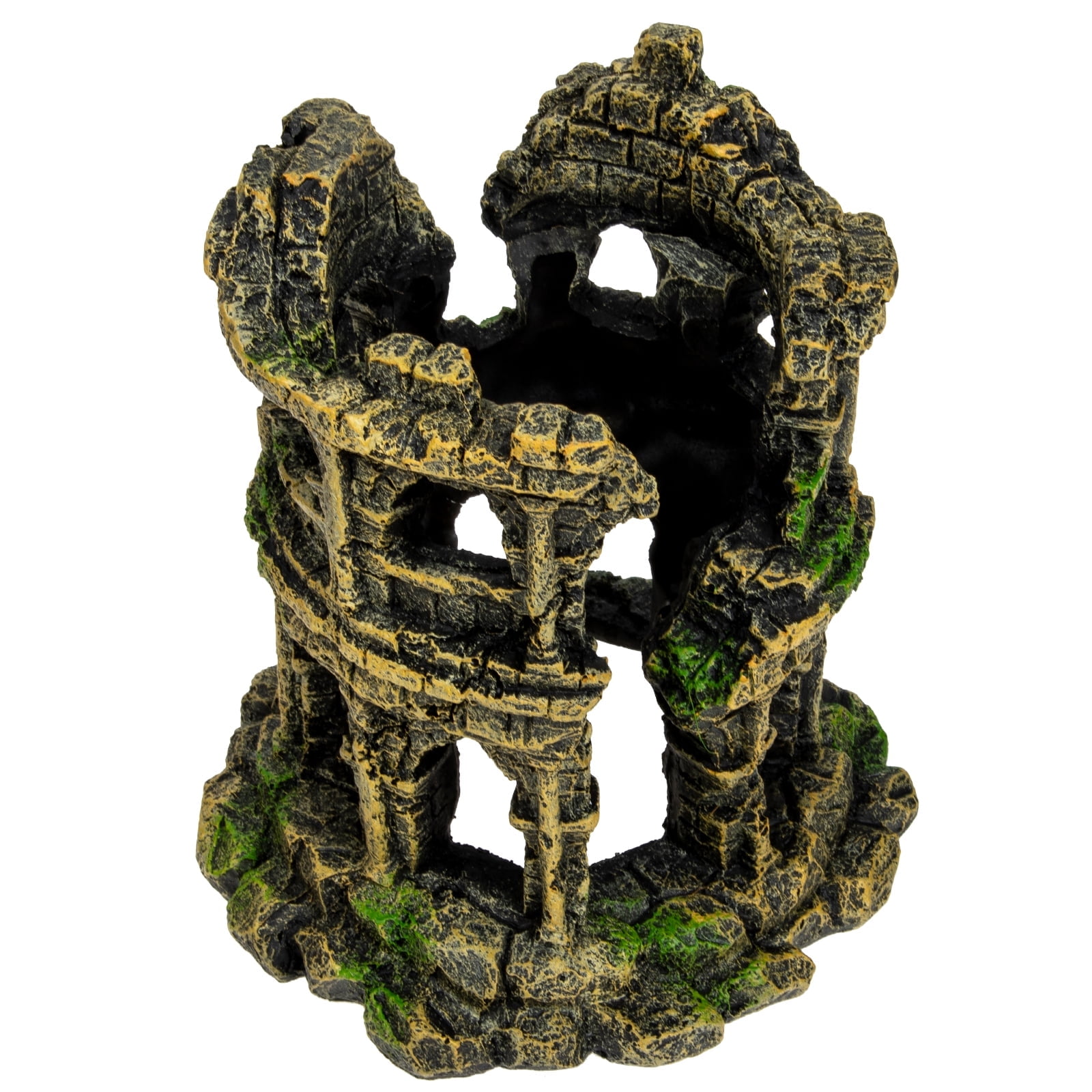 Guichaokj Aquarium Landscape Crafted Ornament Roman Colosseum Accessory