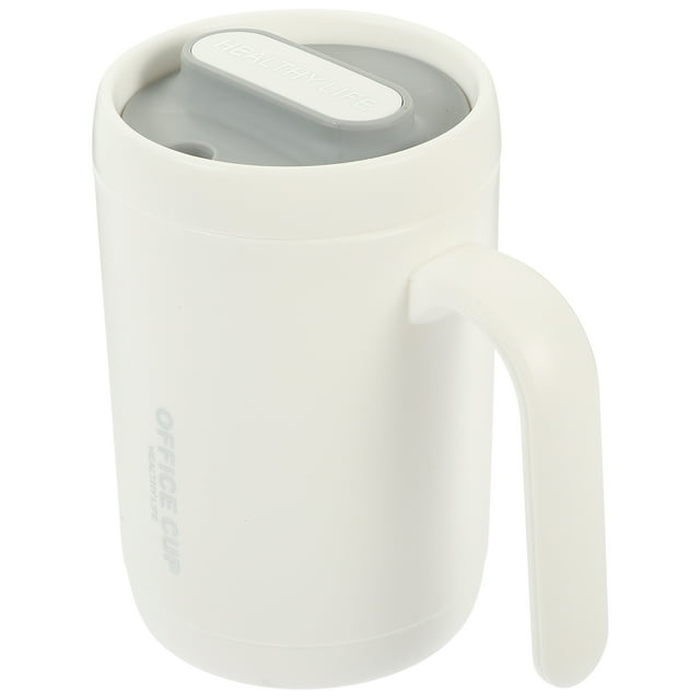 Guichaokj Coffee Mug with Lid Thermal Cup Insulated Water Microwavable Soup Stainless Steel Mugs