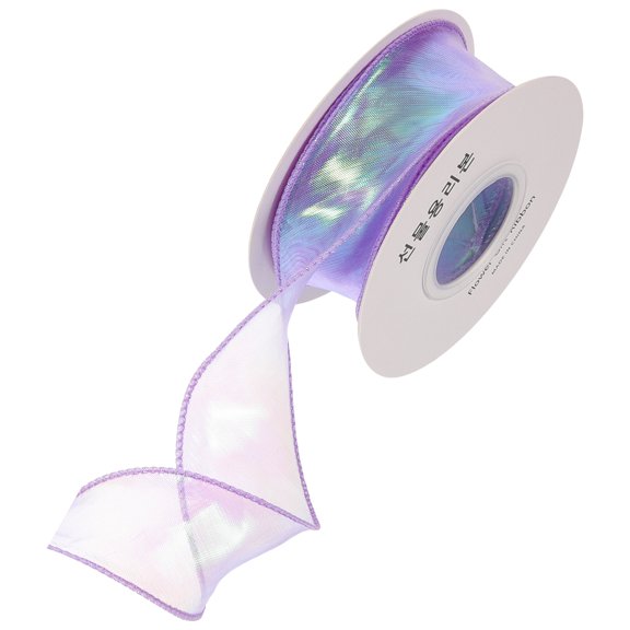 WRITWAA Violet Fish Tail Gauze Ribbon for Wrapping, Wedding Decor, Party Decorations, and Craft Supplies