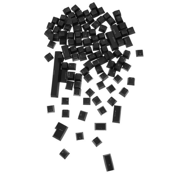 Guichaokj Keycaps Computer Keyboards Black Supplies for Gaming Mechanical Game Translucent