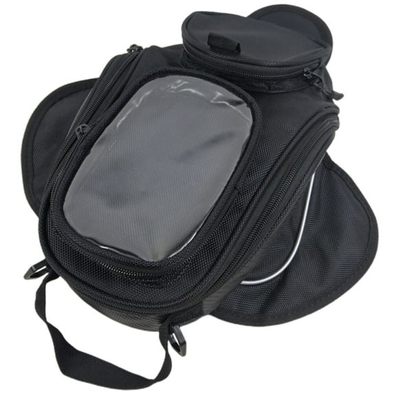 Guichaokj Black Magnetic Motorcycle Bag - Storage Carrier Organizer for Motorbike Accessories and Gear