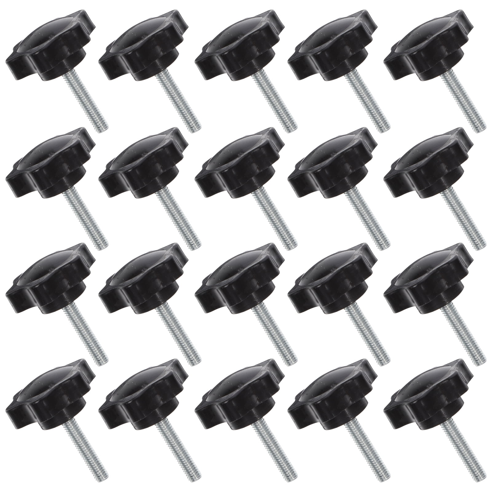 Guichaokj Star Shape Hand Knobs 20 Pcs Handle Clamping Screw Bolts