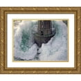 thumbnail image 1 of Guichard, Jean 18x15 Gold Ornate Wood Framed with Double Matting Museum Art Print Titled - La Jument, 1 of 4