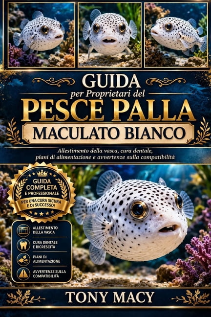 Guida Per Proprietari del Pesce Palla Maculato Bianco: Allestimento della vasca, cura dentale, piani di alimentazione e , (Paperback)