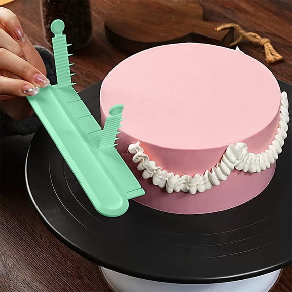 Guide to Cake Arch Molding Tools, Adjustable Cake Arch Ruler and Baking Measurement Tool, Plastic Frosting Scraper for Home Baking Dessert Shops, Mint Green Pink White Sky Blue Purple