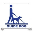 thumbnail image 1 of Guide Dog Sign - 8" Vinyl Sticker - For Car Laptop I-Pad - Waterproof Decal, 1 of 1