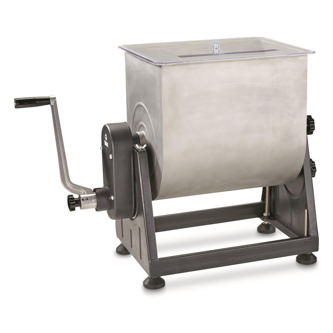 4.2 Gal Manual Meat Mixer w/ Clear Lid