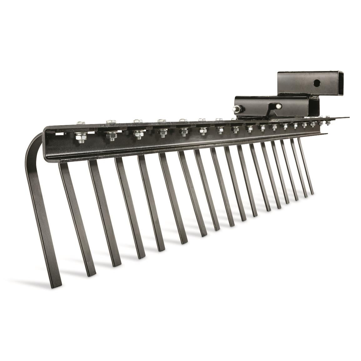Utv Landscape Rake Guide Gear Heavy Duty Landscape Rake Attachment for ATV, UTV, 60 Inches ...