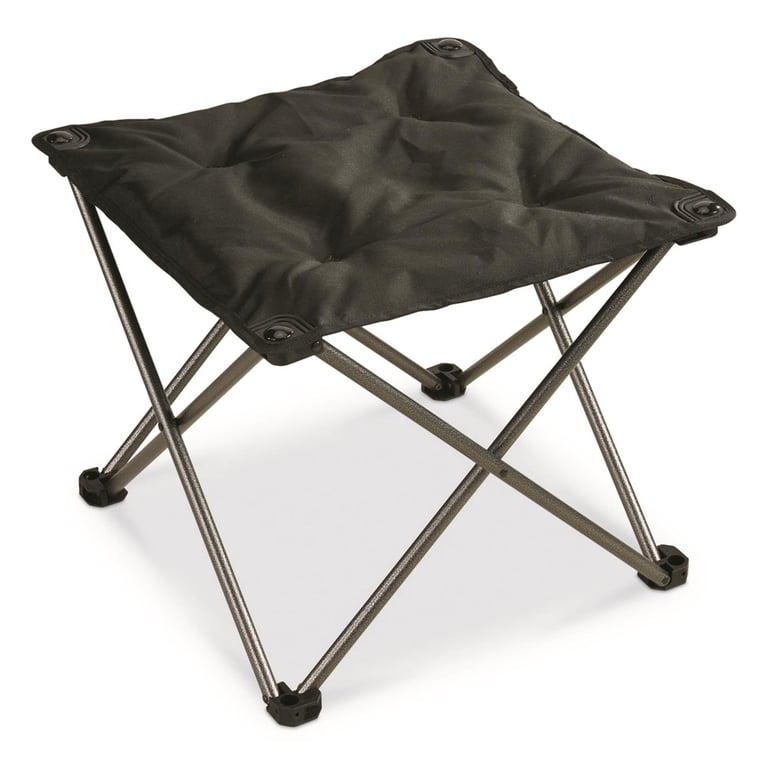Guide Gear, Camp Chair Foot Stool, Black, Portable Foldable
