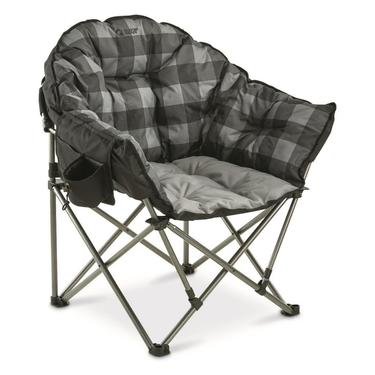Guide Gear Club Camping Chair Oversized Portable Folding with
