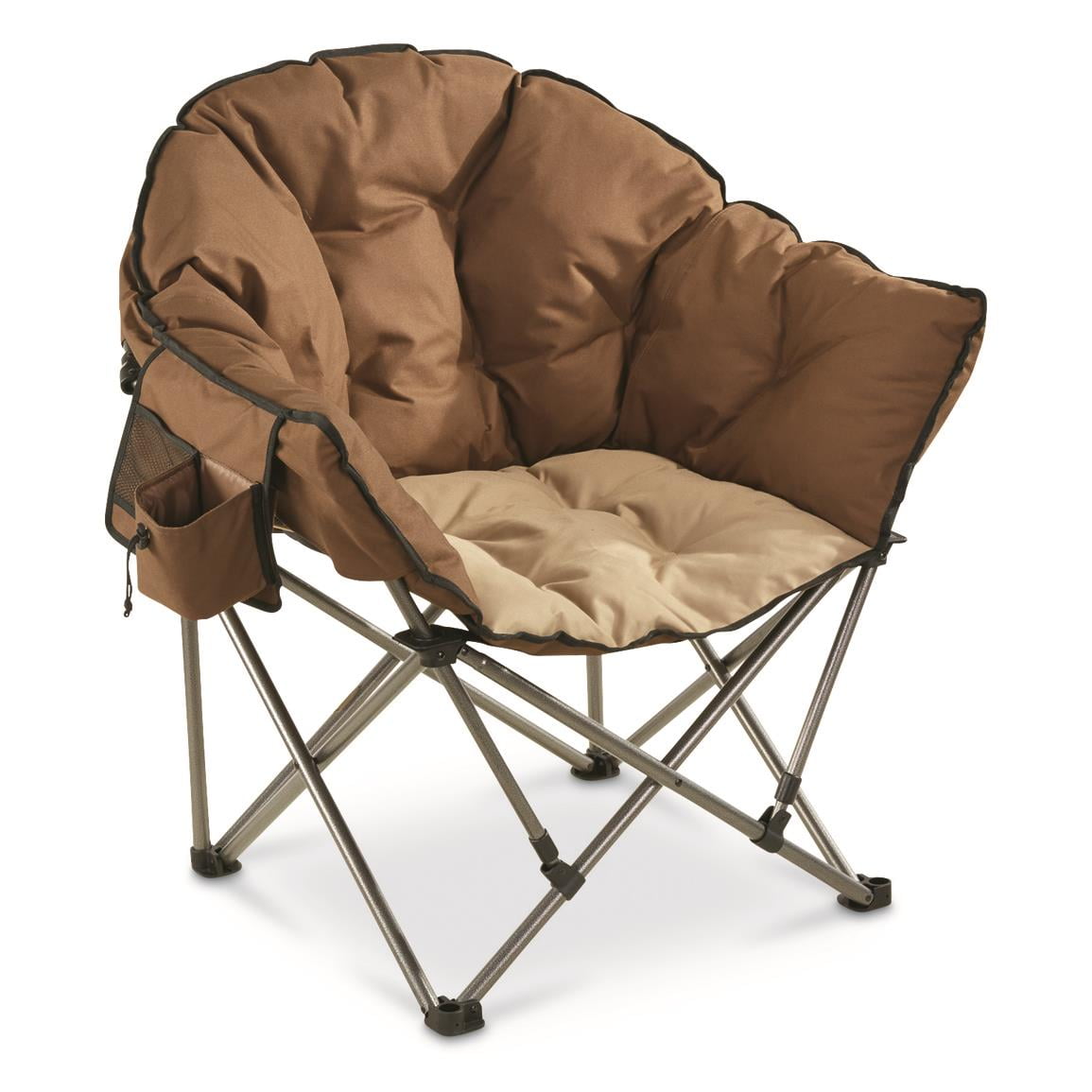Guide Gear Oversized Camping Chair, Portable, Folding, Padded Seats