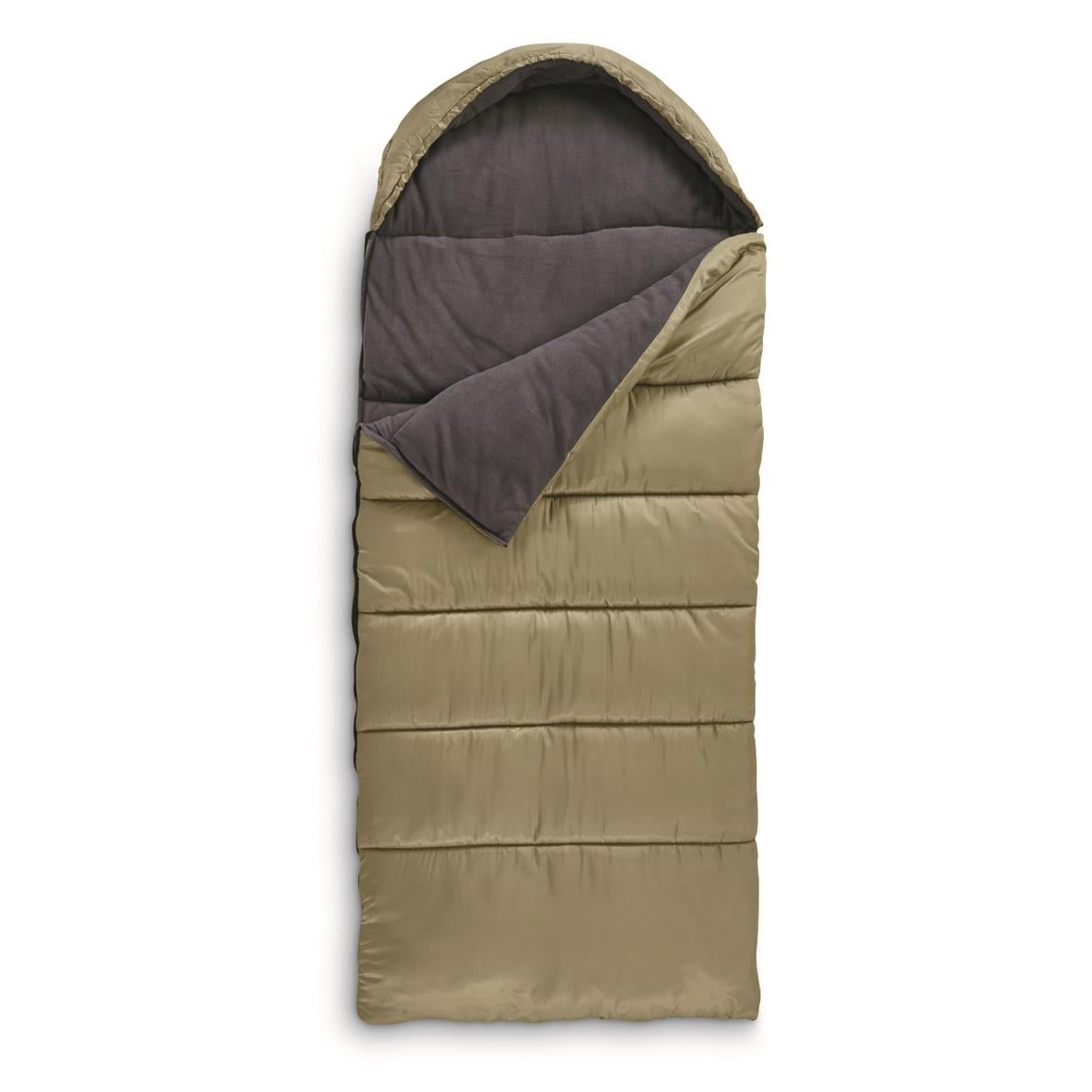 Guide Gear Fleece Lined Hooded Sleeping Bag, 0°F
