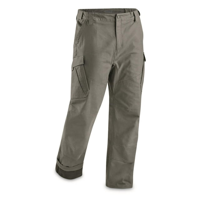Guide Gear Fleece-lined Flex Canvas Cargo Pants for Men, Relaxed Fit ...