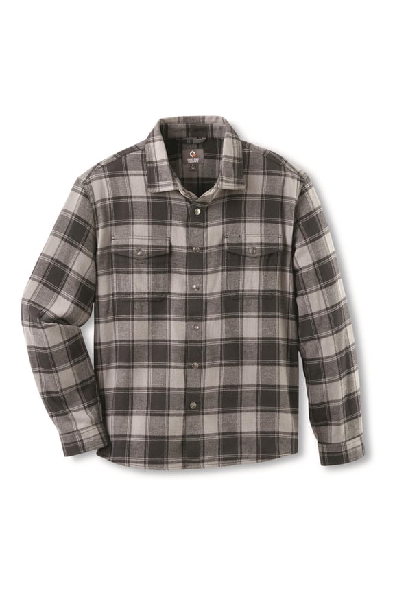 Heavyweight Flannel Shirt Jacket Coal Plaid LARGE