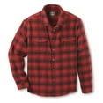 thumbnail image 1 of Guide Gear Heavyweight Flannel Shirt Jacket Red Plaid 2XL Tall, 1 of 4