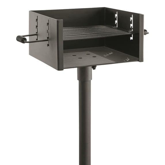 Guide Gear Large Heavy-Duty Park-Style Charcoal Grill