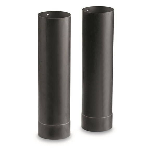 Guide Gear Large Outdoor Wood Stove Pipe Extensions, 2 Pack