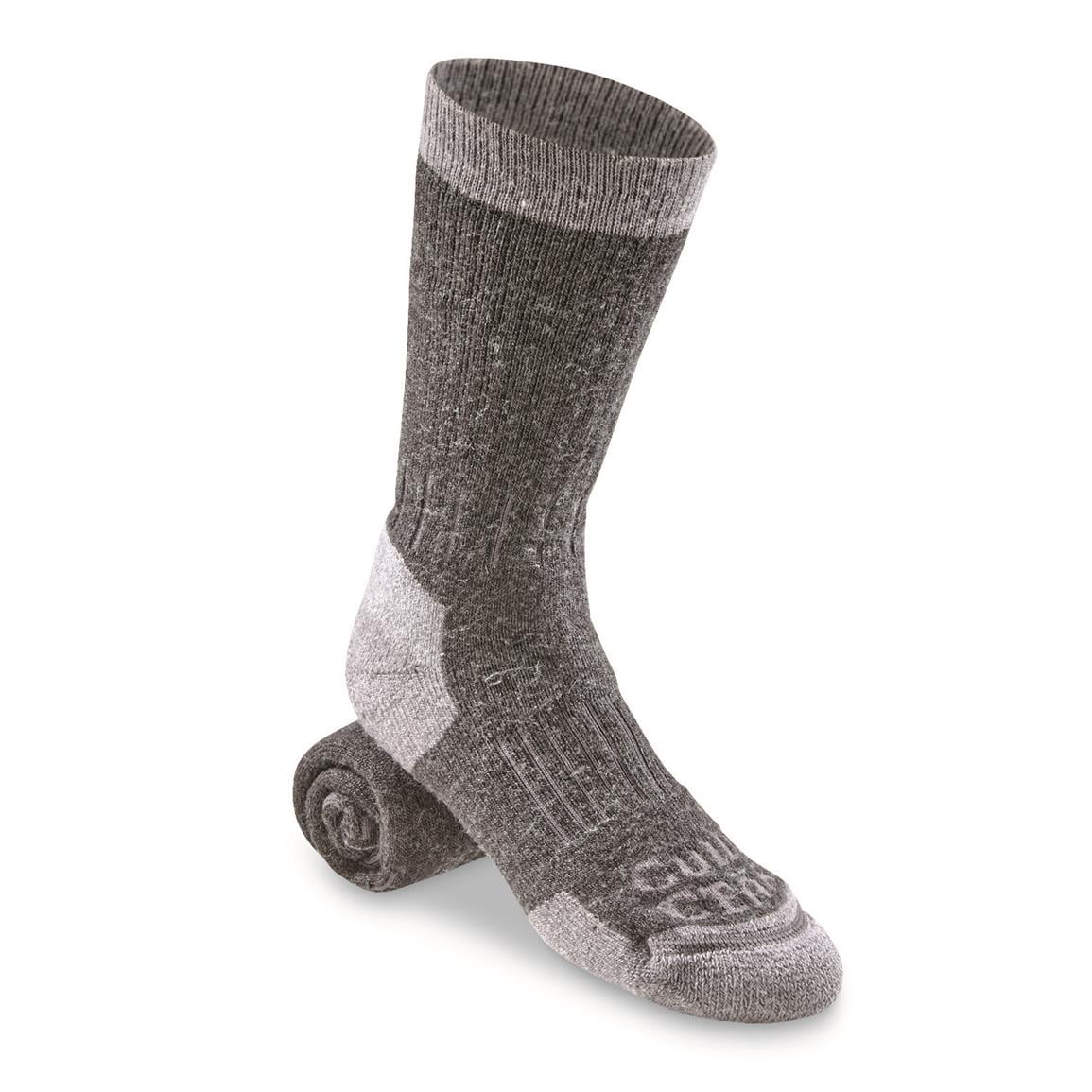 Guide Gear Lifetime Heavyweight Socks with NanoGLIDE Gray MEDIUM ...