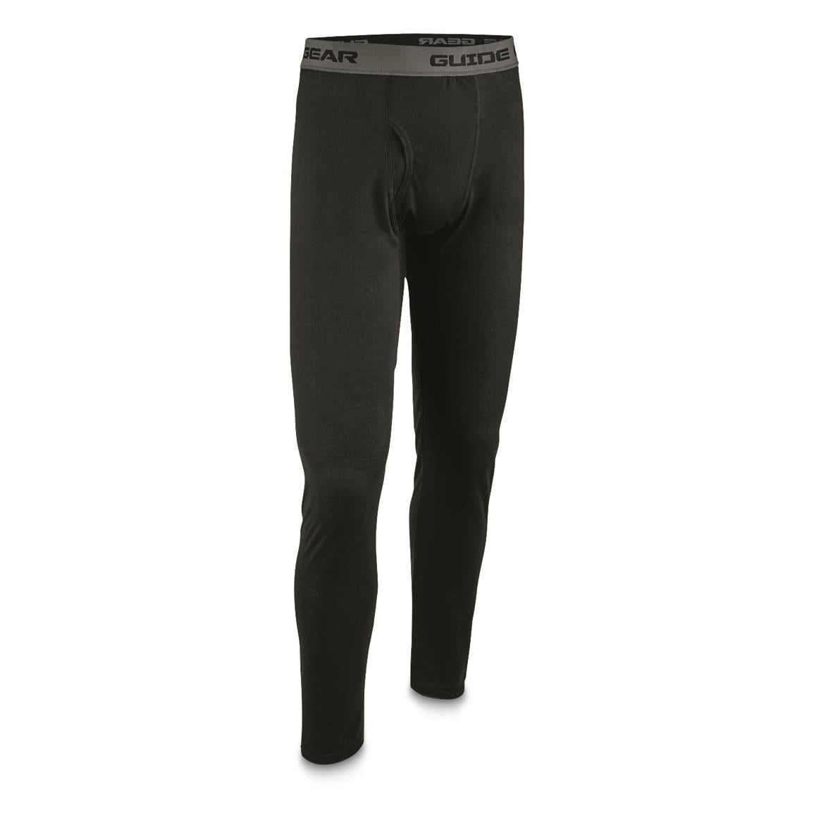 Guide Gear Men's Lightweight Base Layer Bottoms Black 3XL