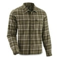 thumbnail image 1 of Guide Gear Long Sleeve Flannel Shirt, Irregular Rifle Green Plaid L Tall, 1 of 5