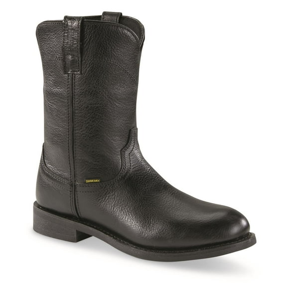 Guide Gear Men's 10" Roper 2.0 Waterproof Boots Black 8 2E    (Wide)