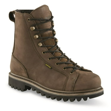 Guide Gear Men's 2.0 Lace to Toe 8" Waterproof Hunting Boots Brown 7.5D    (Medium)