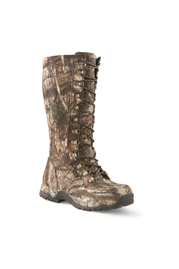 Men’s All-Camo Nylon Waterproof Side-zip Snake Boots Realtree APX 8D (Medium)