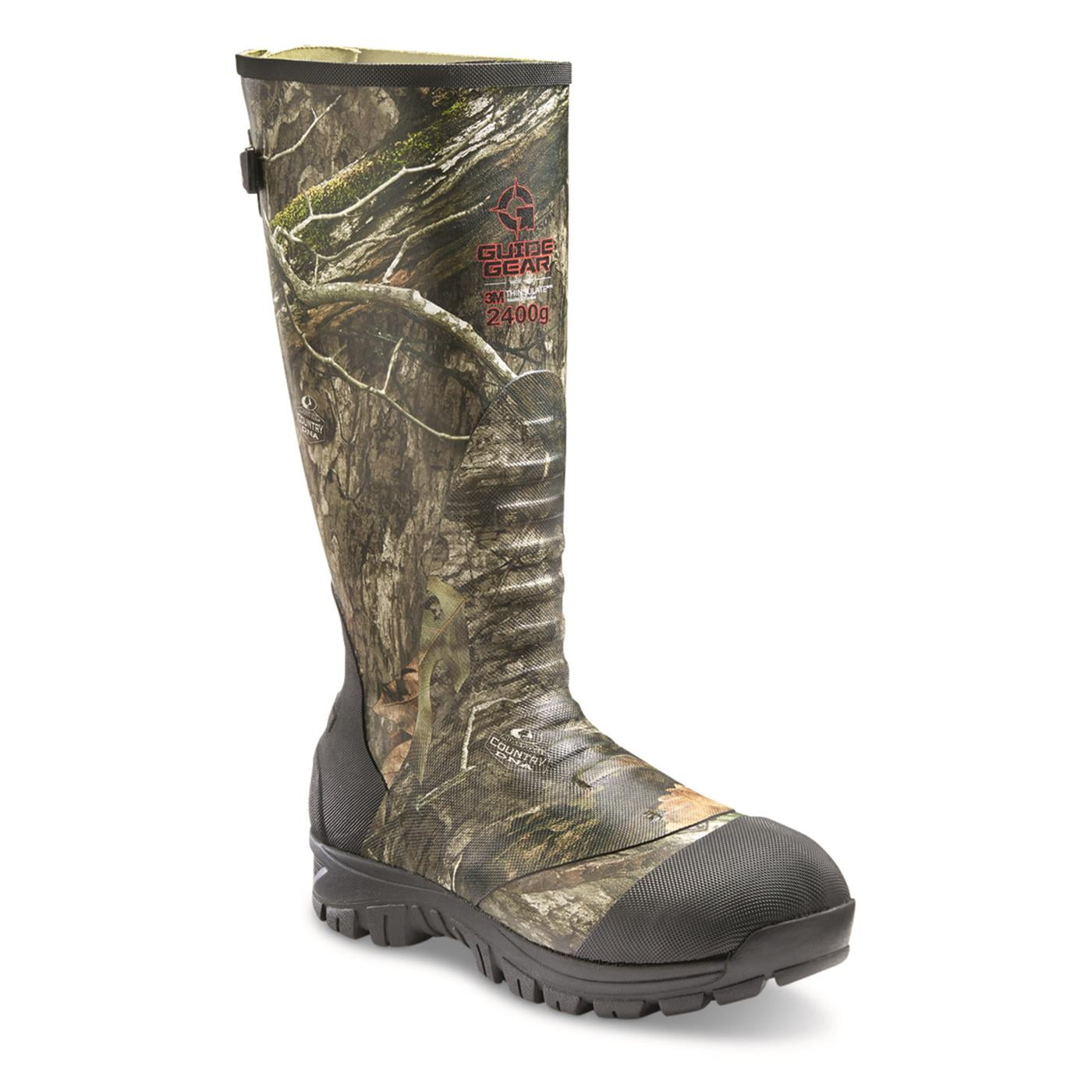 Guide Gear Men's Insulated Rubber Boots - 2400 Gram Ankle-Fit Waterproof Hunting Boots - View #12