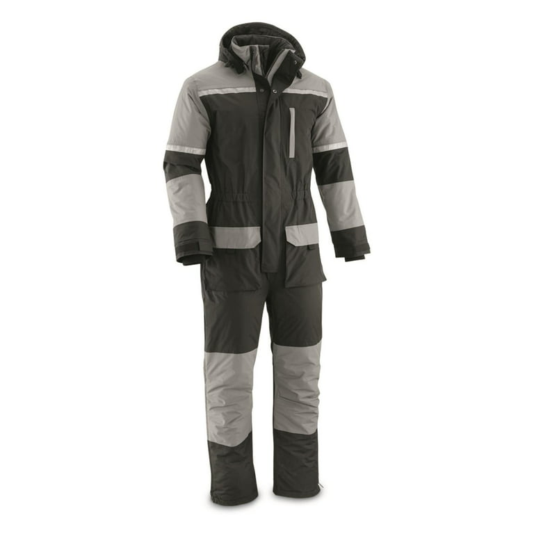 Guide Gear Men's Barrier Ice Waterproof Insulated Snow Suit One Piece  Snowmobile Cold Weather Suit 