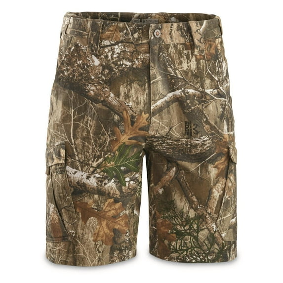 Guide Gear Men's Camo Cargo Work Shorts Realtree Edge 34