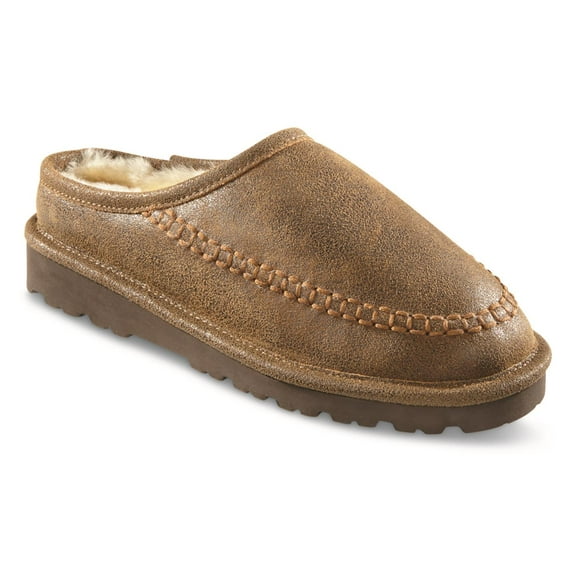 Guide Gear Men's Double-face Shearling Clog Slippers Brown Bomber 10D     (Medium)