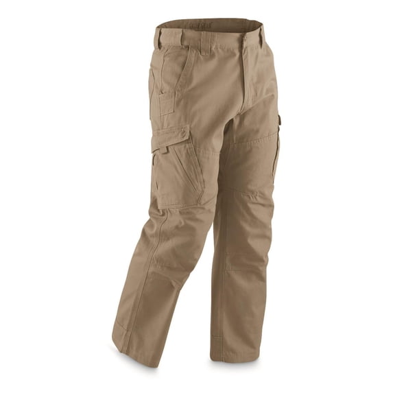 Guide Gear Men's Flex Canvas Cargo Work Pants Khaki W38 L30