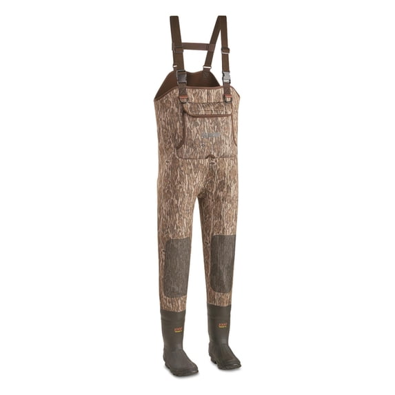 Guide Gear Men's Insulated Hunting Chest Waders, 1,000 Gram, Stout Sizes Mossy Oak Bottomland 11D (Medium)