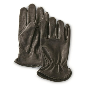Guide Gear Men's Leather Gloves Black MEDIUM