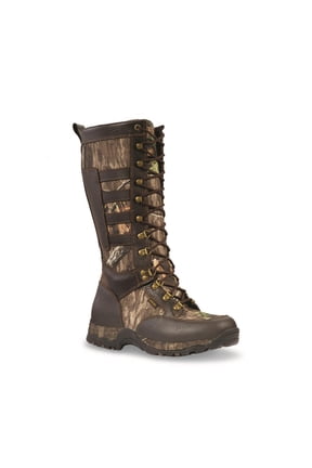 Men’s Leather Waterproof Side-zip Snake Boots Mossy Oak Country Roots 12D (Medium)