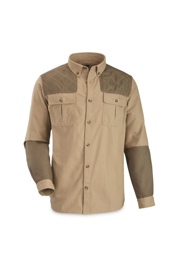 Men's Long Sleeve Shooting Shirt Desert/Bark MEDIUM