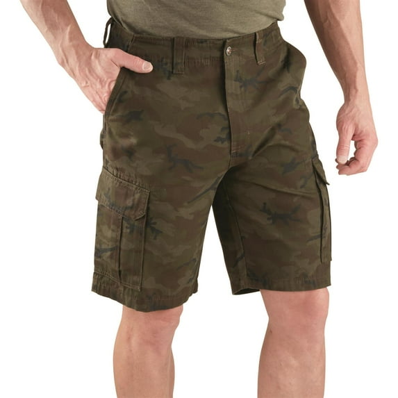 Guide Gear Men's Outdoor 2.0 Cargo Shorts Woodland Camo W38 L6