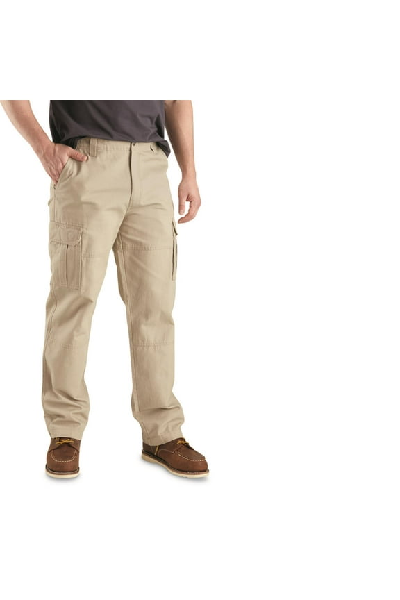Men's Outdoor 2.0 Cotton Cargo Pants Khaki W32 L32