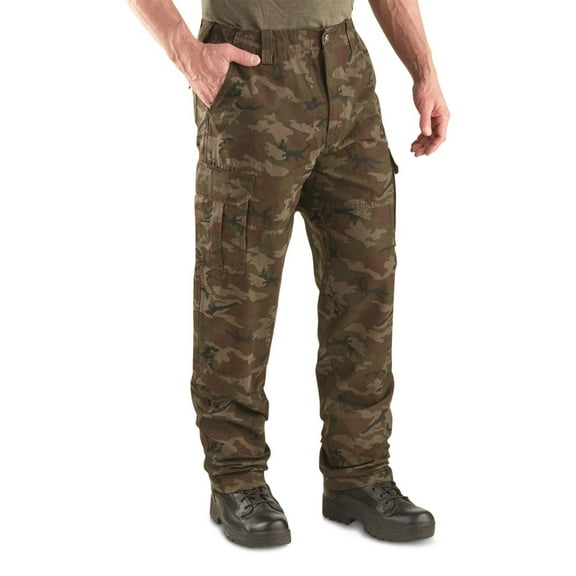 Guide Gear Men's Outdoor 2.0 Cotton Cargo Pants Woodland Camo W38 L32