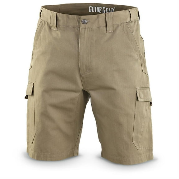 Guide Gear Men's Ripstop Cargo Shorts Khaki 34