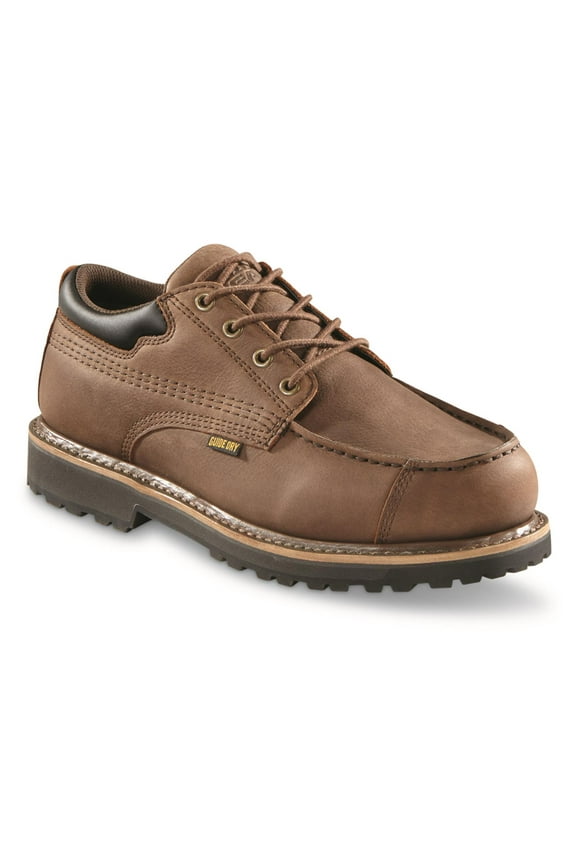 Men's Rugged Timber Waterproof Oxford Shoes Canteen Brown 10D (Medium)