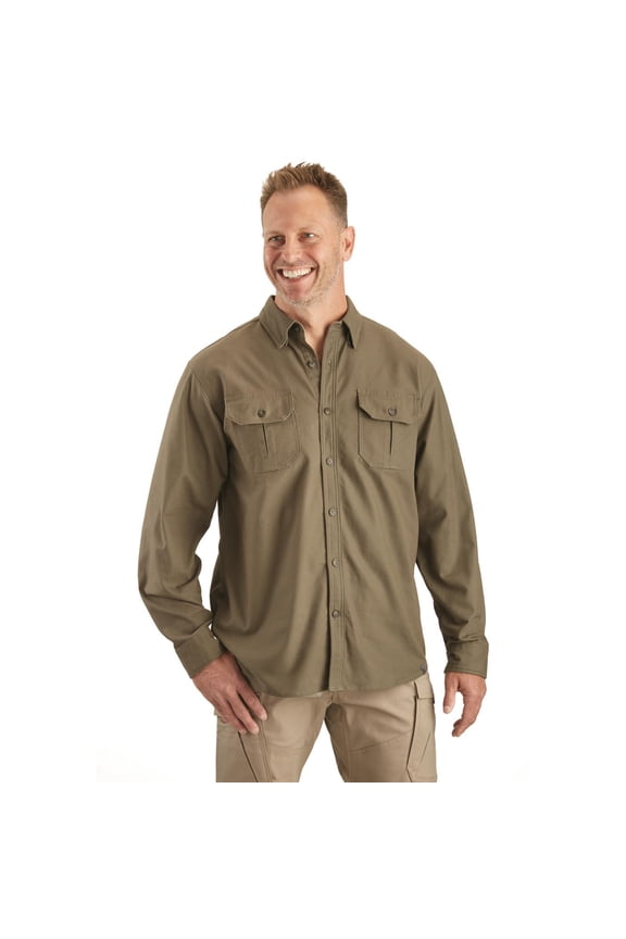 Men's Sportsman's Flex Canvas Shirt Moss Stone XL