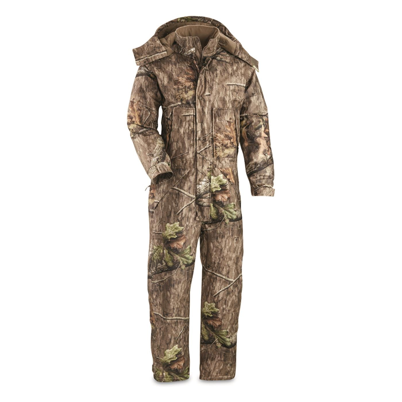 Guide Gear Men's Steadfast Waterproof Coveralls Mossy Oak Country Roots MEDIUM