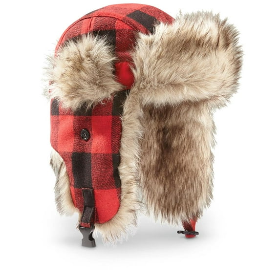 Guide Gear Men's Trapper Hat Buffalo Plaid M/L