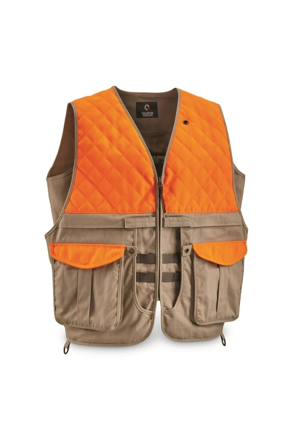 Men's Upland Vest Khaki/Blaze LARGE