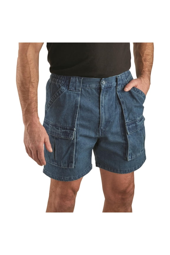 Wakota Shorts, 6" Inseam Washed Indigo Blue 36