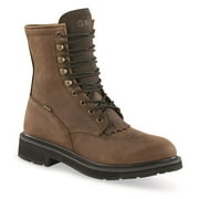 Guide Gear Mens Western Work 2.0 Lace-up Waterproof Work Boots Distressed Brown 14D Medium