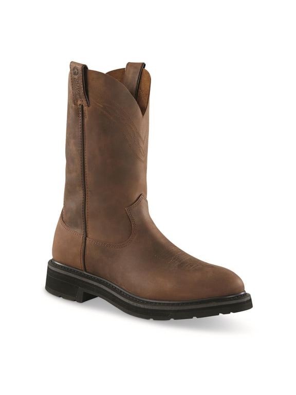 Men's Western Work 2.0 Pull-On Work Boots Distressed Brown 11.5D (Medium)